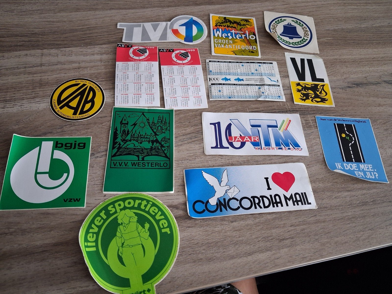 Lot Oude stickers : 14 stuks., Verzamelen, Ophalen