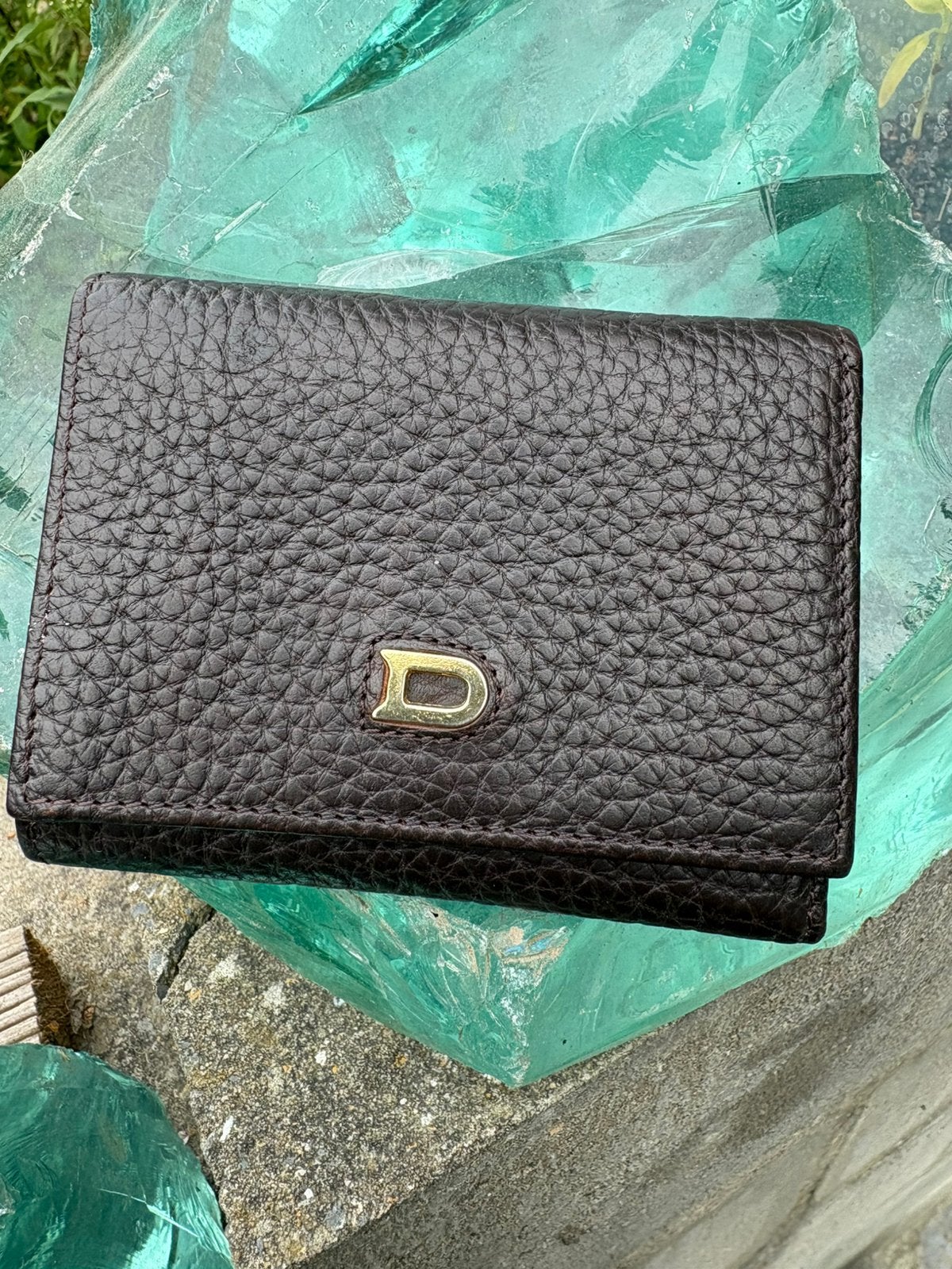 Authentique Portefeuille Vintage DELVAUX Cuir Grainé Brun, Handtassen en Accessoires, Portemonnees, Ophalen of Verzenden, Zo goed als nieuw