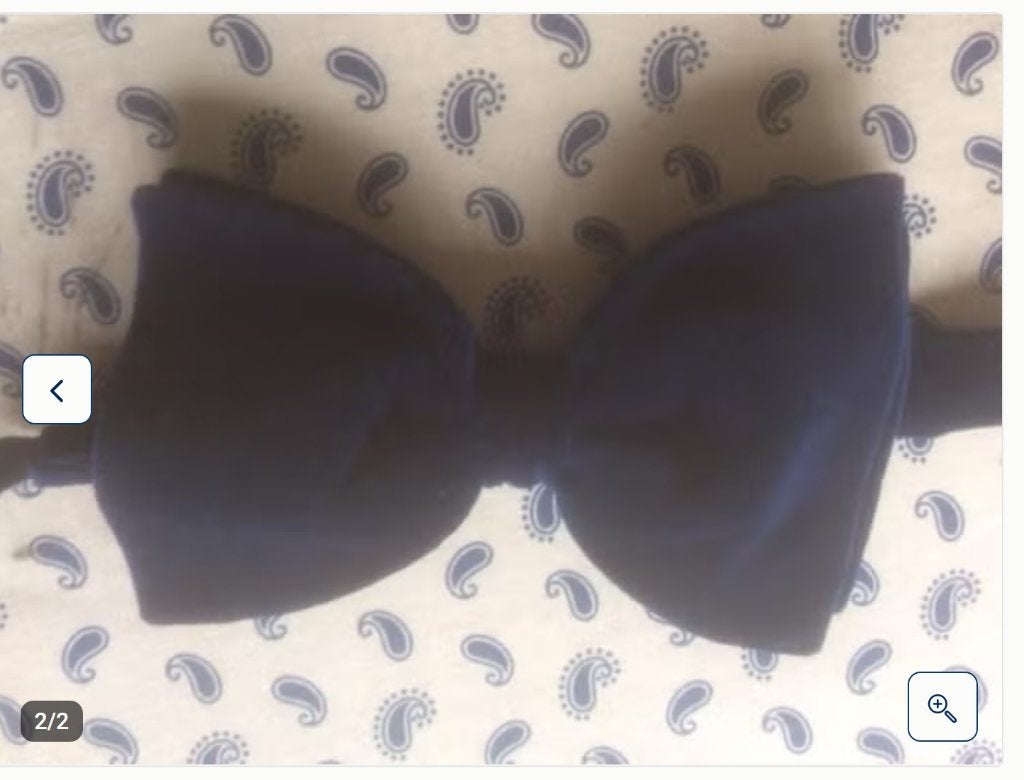 Strikje vintage, Kleding | Heren, Stropdassen, Ophalen of Verzenden, Zo goed als nieuw, Blauw, Effen