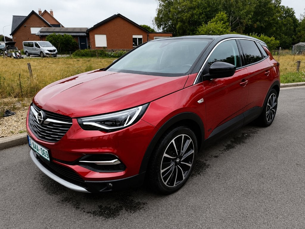 Opel Grandland X 1.6PHEV EAT8, 225HP, Elegance, 120899km, Auto's, Opel, Dealer onderhouden, 4 cilinders, 35 g/km, Leder