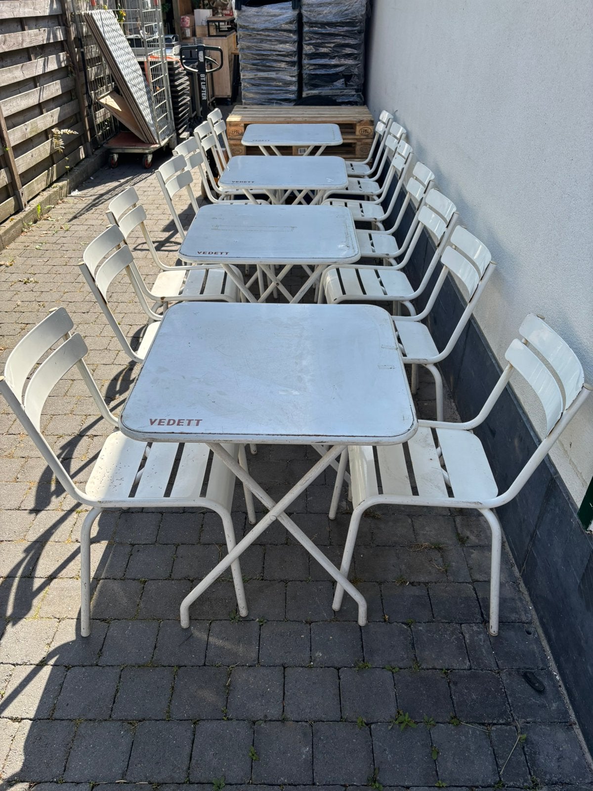 Terras meubilair vedett/ duvel, Ophalen, Gebruikt, Overige typen, Duvel