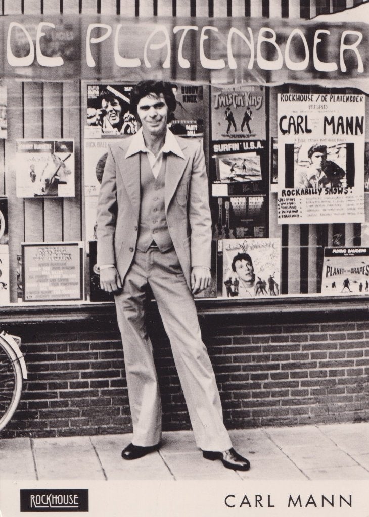 Carl Mann  - Foto / Postkaart Zanger – Muziek, Verzamelen, Ophalen of Verzenden, Gebruikt, Foto of Kaart