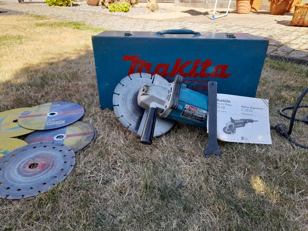 Grote slijpschijf (Makita), Ophalen, Gebruikt, 1000 watt of meer, Haakse handslijpmachine