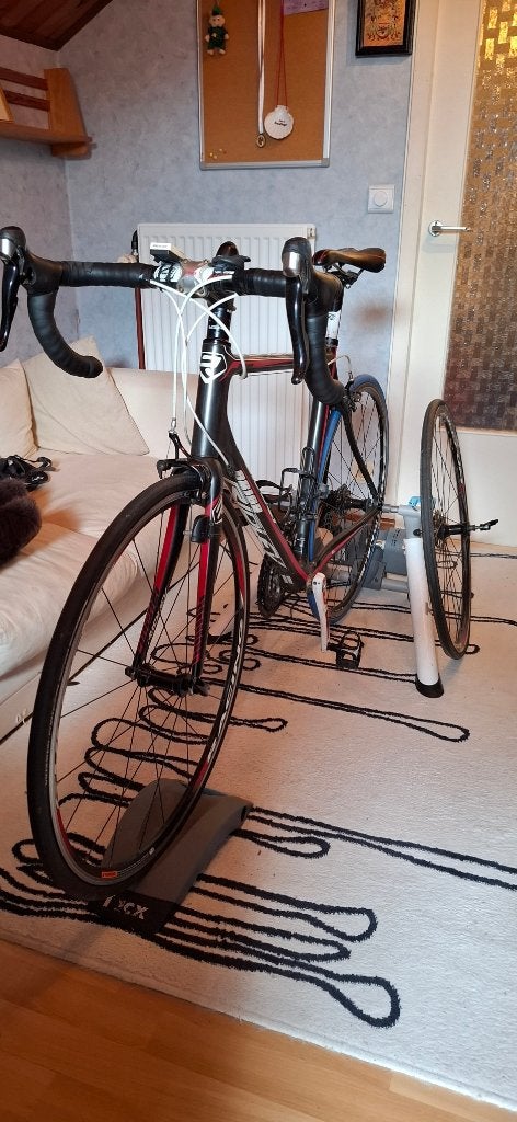 koersfiets ridlley orion met tacx vortex rollen, Ophalen, Gebruikt