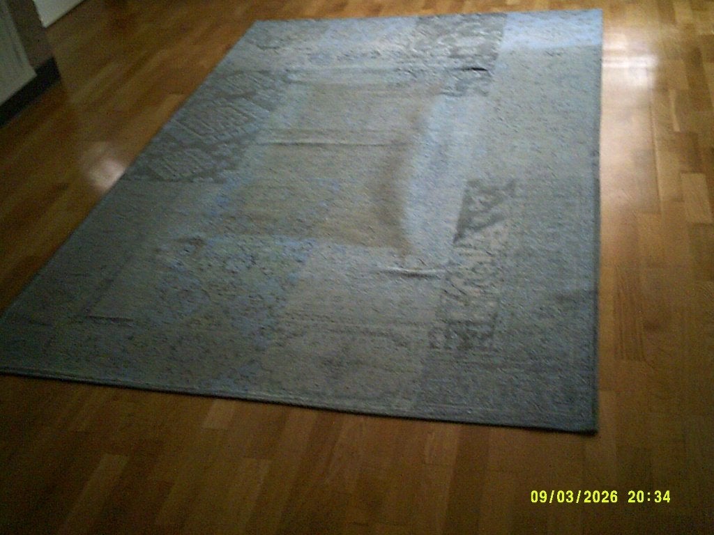 Tapijt voor alle doeleinden Kleur zacht blauw., Ophalen, Gebruikt, Blauw, 150 tot 200 cm