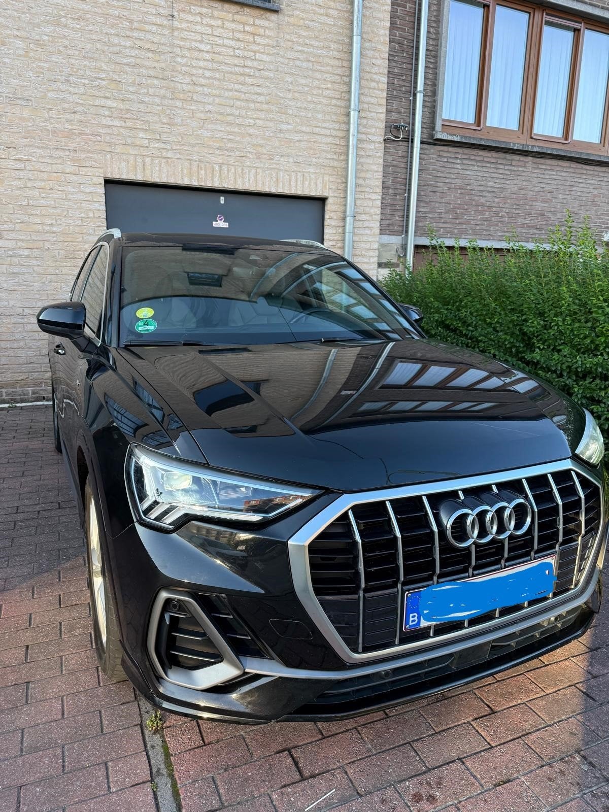 Audi Q3 Business Edition S line 35 TDI 110 kW (150 pk), Auto's, Automaat, USB, Zwart, Leder