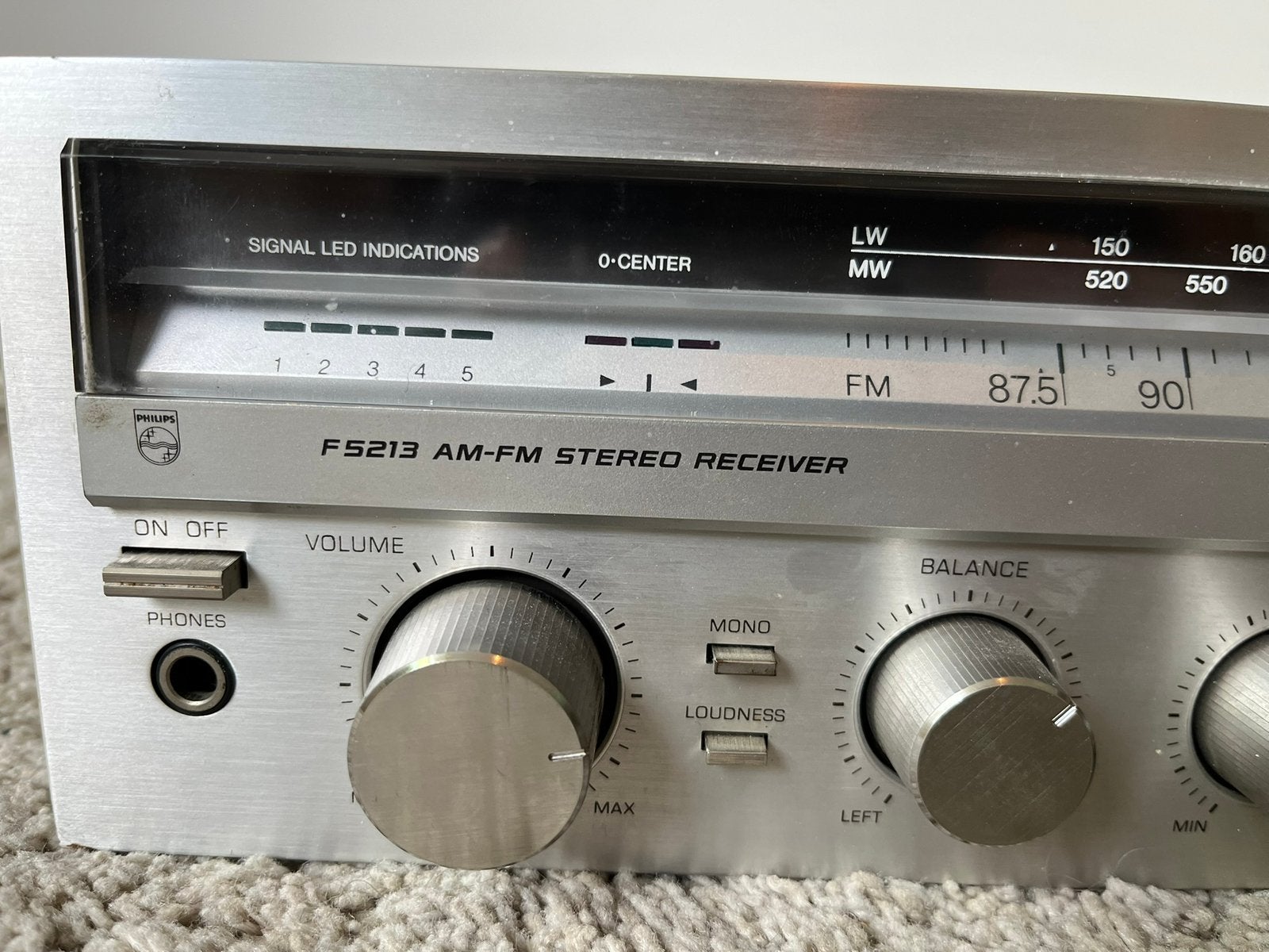 PhilipsF7114 Synchro Drive platenspeler+F5213 AM/FM receiver, Audio, Tv en Foto, Versterkers en Ontvangers, Ophalen, Stereo