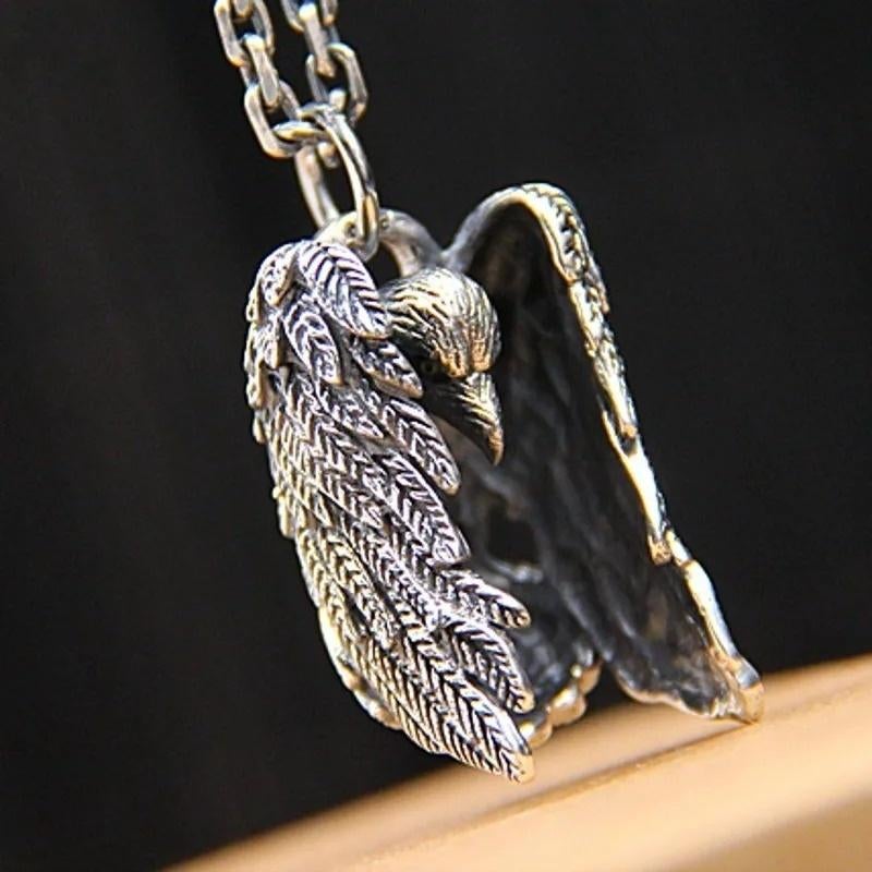 Corvus Hex - Kraai hanger - 925 zilver, Neuf, Autres représentations, Argent, Argent