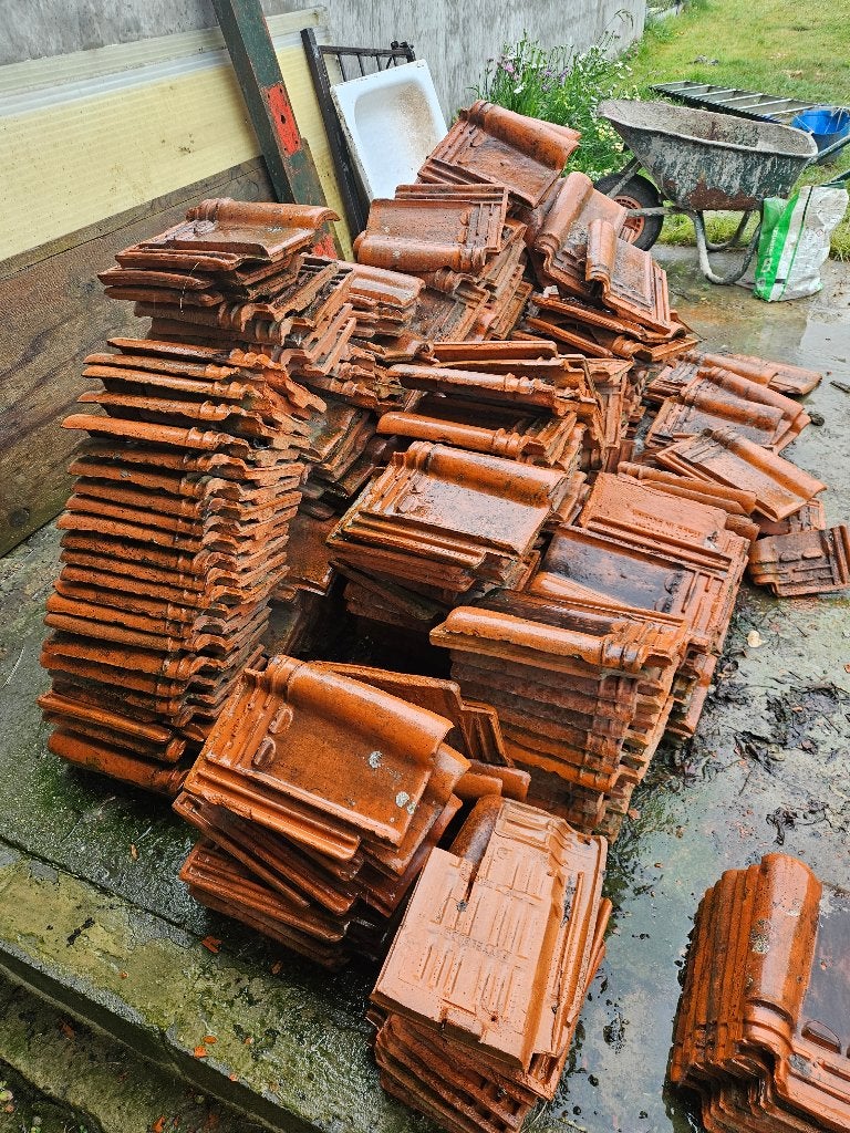 Dakpannen pottelberg, Doe-het-zelf en Bouw, Ophalen, Gebruikt, Rood, Dakpannen