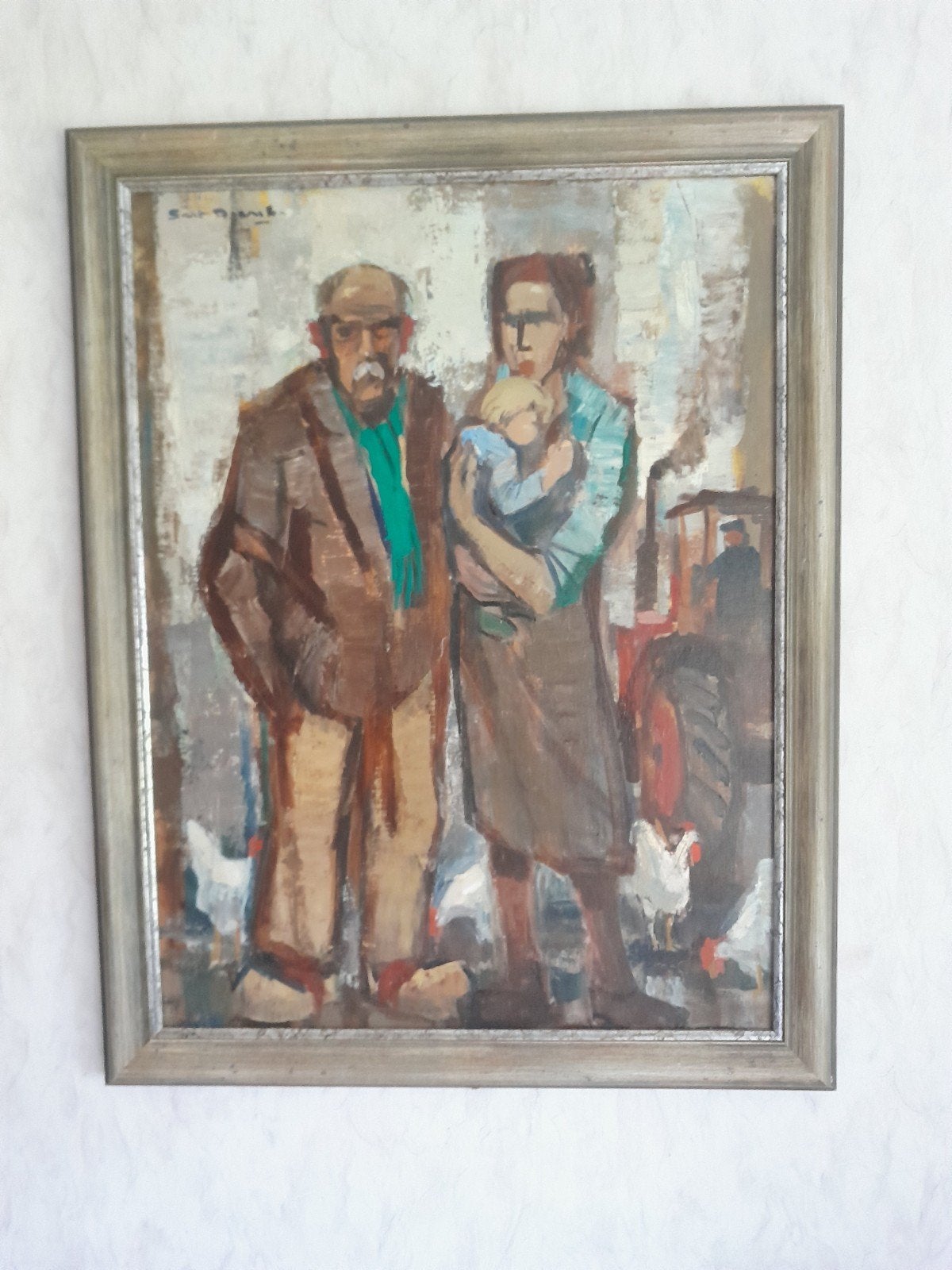gust dierckx ..oude boer  uit de Zeept ...keerbergen, Ophalen, Doek