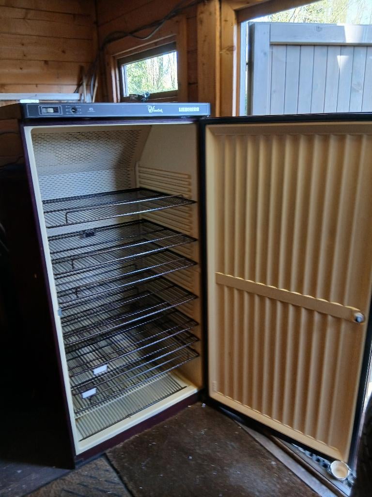 wijnfrigo, Elektronische apparatuur, Koelkasten en IJskasten, Ophalen, 75 tot 100 liter, 60 cm of meer, 140 tot 160 cm