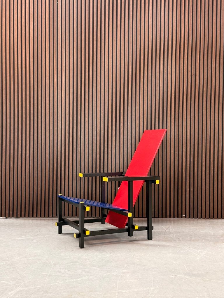 Cassina Red and Blue Stoel, Ophalen of Verzenden