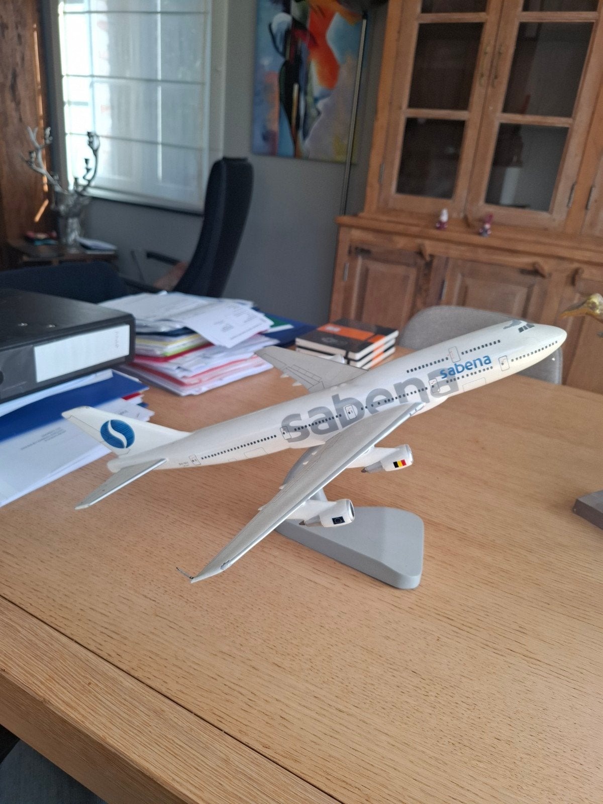 sabena B747 in hout, Enlèvement ou Envoi, Utilisé, Avion, Autres marques