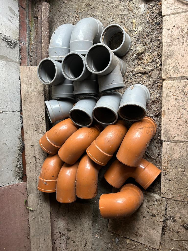 PVC buizen 160mm /22lpm + 19 hulpstukken(zie beschr.), Doe-het-zelf en Bouw, Buizen en Afvoer, Ophalen, Afvoer, 2 tot 4 meter