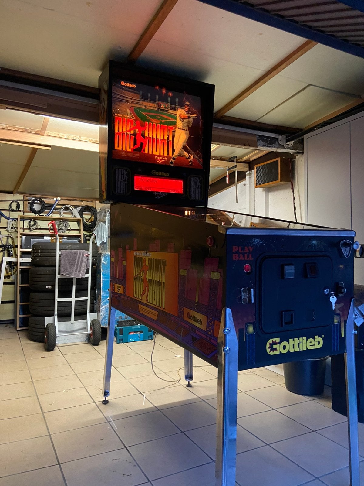 Big hurt flipperkast, Collections, Machines | Flipper (jeu), Flipper (jeu), Gottlieb, Enlèvement, Imprimante matricielle