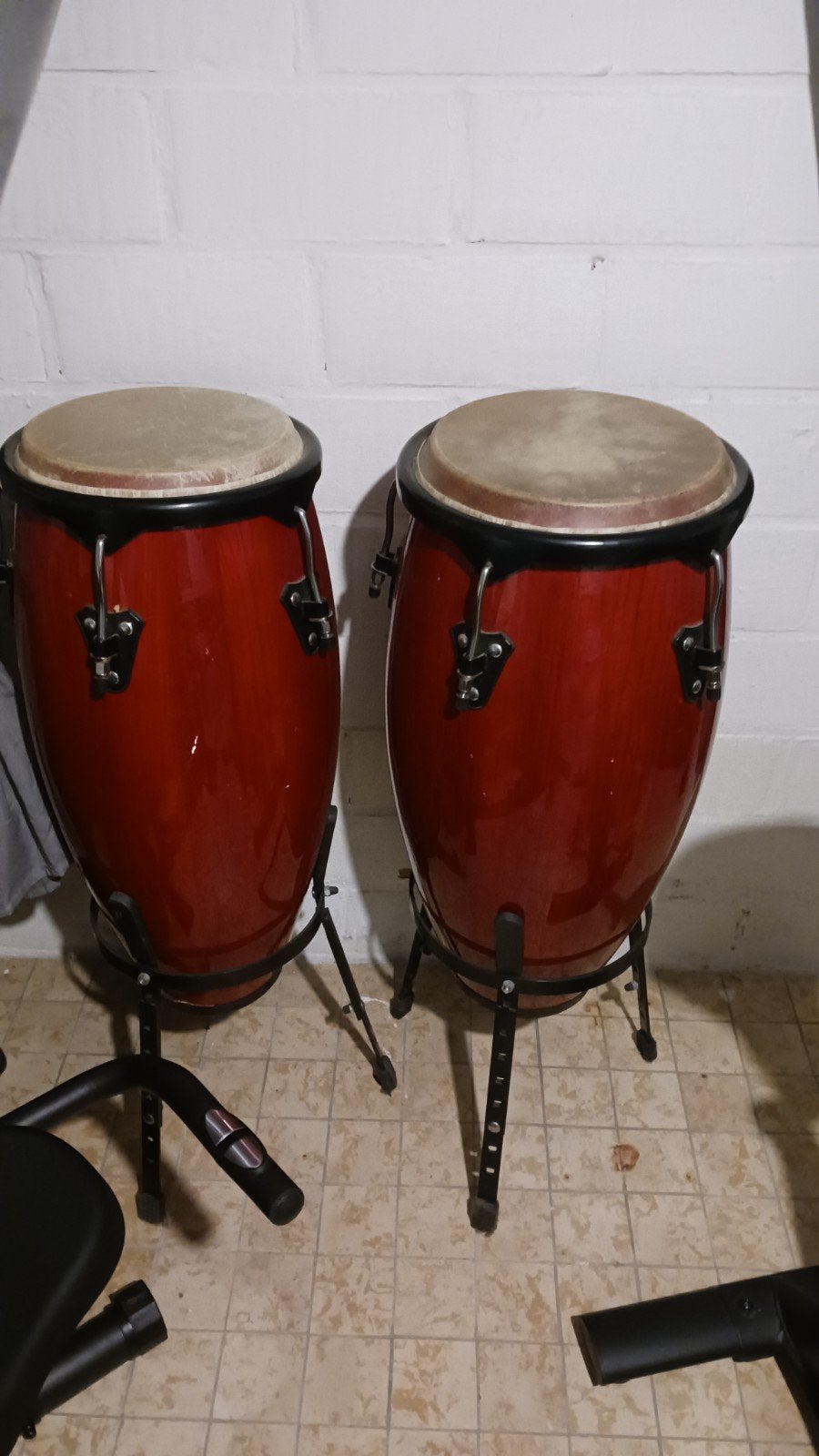 2 conga's, Musique & Instruments, Enlèvement, Utilisé, Tambour