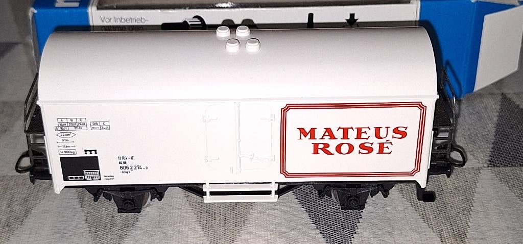Märklin HO 4415 koelwagon "Mateus Rosé" van de DB, Ophalen of Verzenden, Zo goed als nieuw, Wagon, Märklin