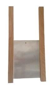 Kippendeur met eiken rails