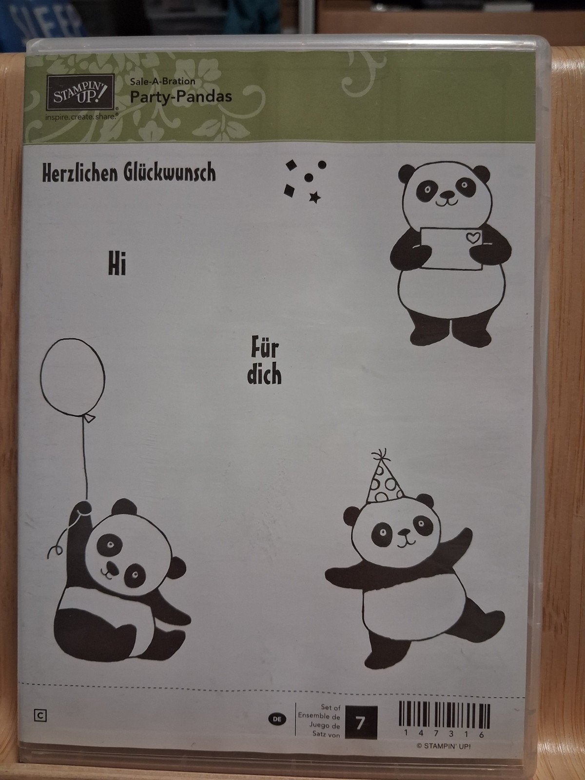 Stampin Up - Stempelset Party Pandas, Ophalen