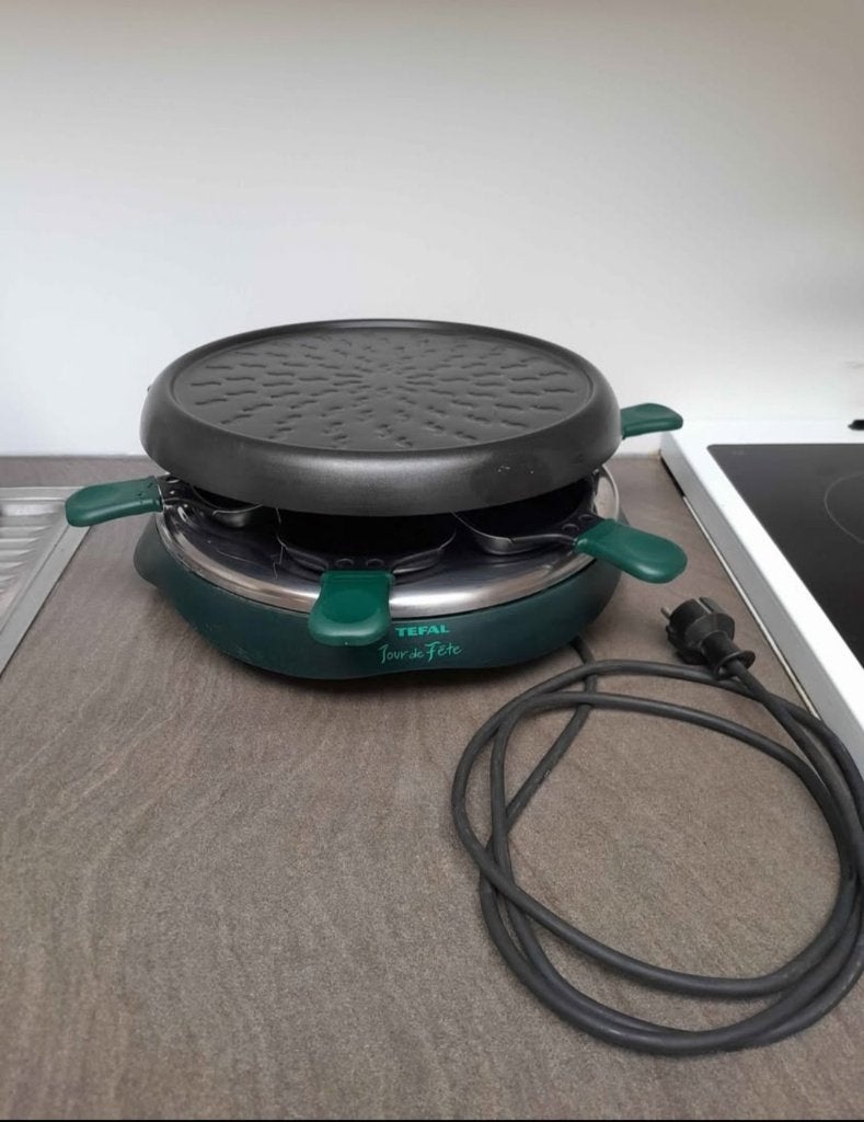 Tefal Raclette Jour de Fête, Ophalen, Zo goed als nieuw, 4 t/m 7 personen