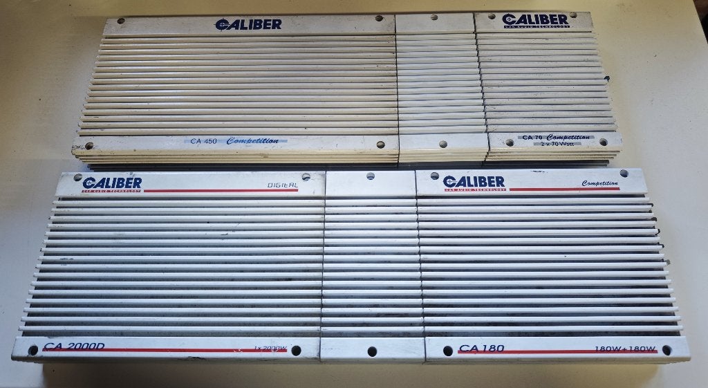 Oldskool Caliber Competition versterker collectie, Ophalen, Gebruikt