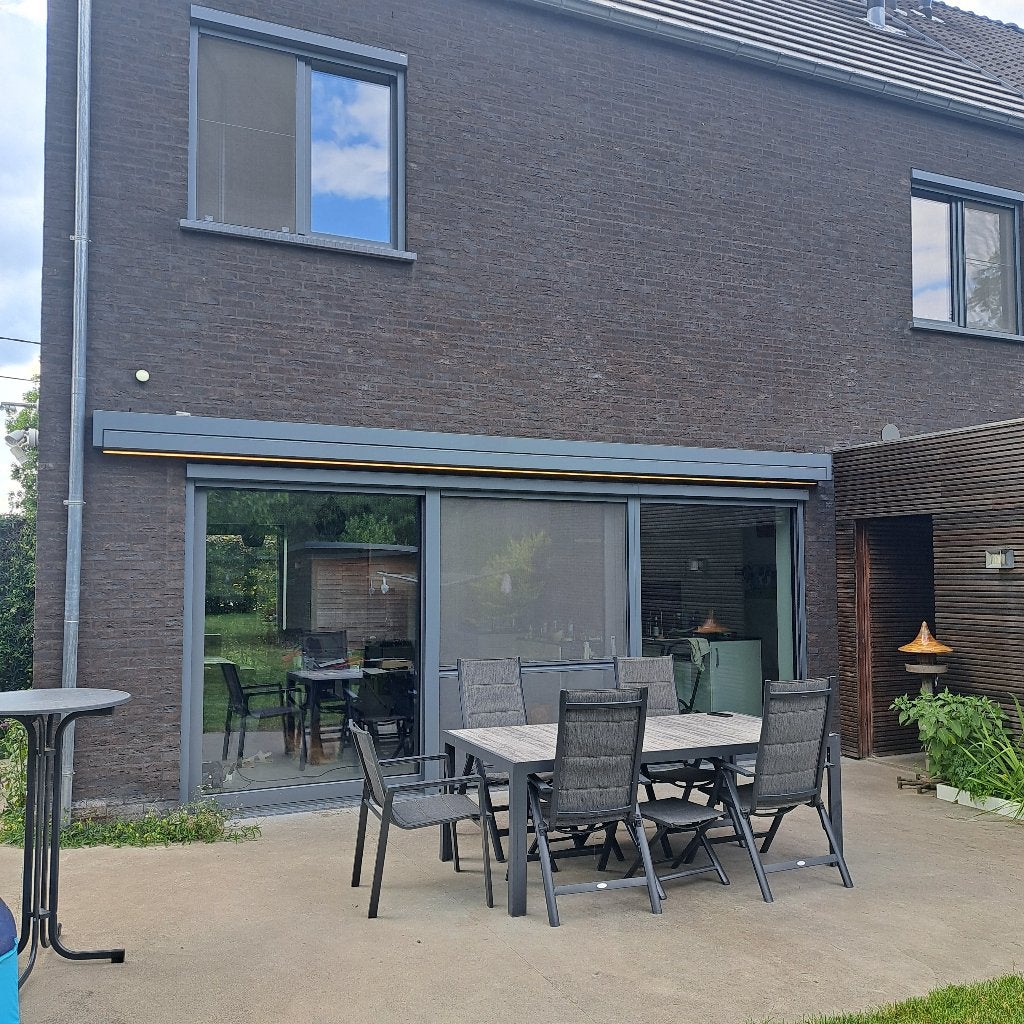 Harol luifel met led verlichtibg, Tuin en Terras, Ophalen, Zo goed als nieuw