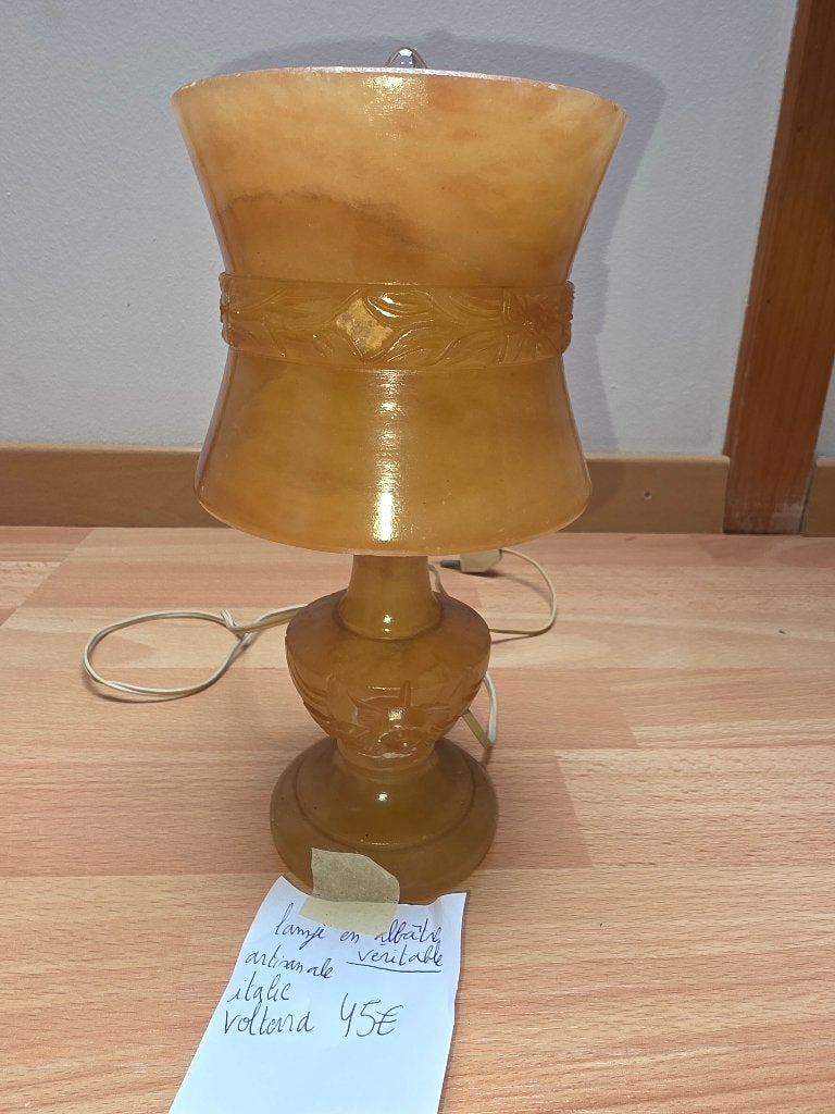 lamp in albast, Ophalen