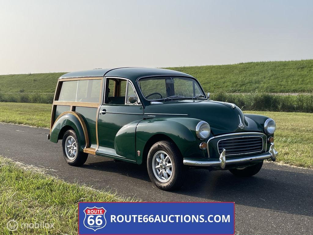 Morris Minor 1000 Traveller | 1969 | Route 66 Auctions, Auto's, Oldtimers, Overige merken, Zwart, Bedrijf, Handgeschakeld