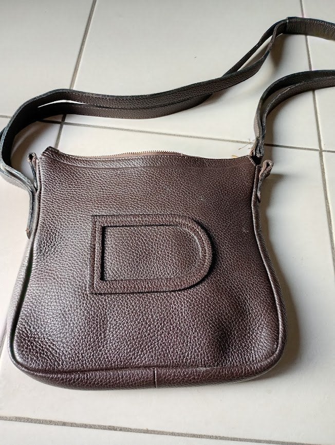 Handtas Delvaux, Enlèvement, Comme neuf, Brun, Sac à main
