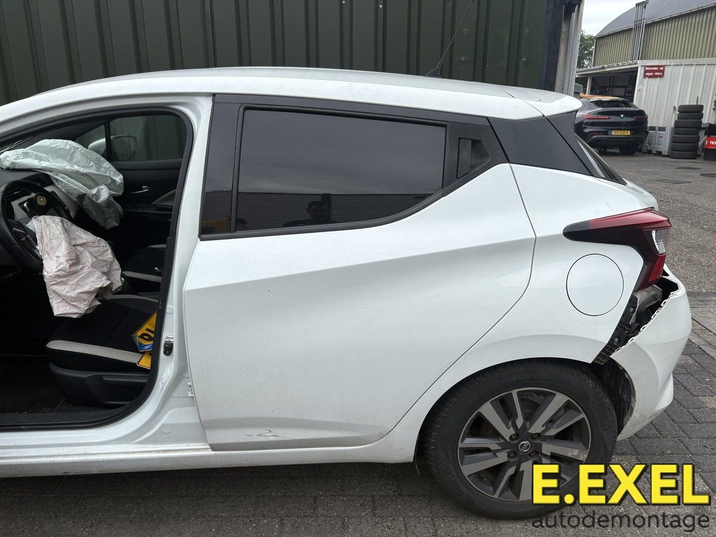 Deur links achter Nissan Micra K14 2016-2025 WIT, Arrière, -, Origine de la pièce connue, Utilisé