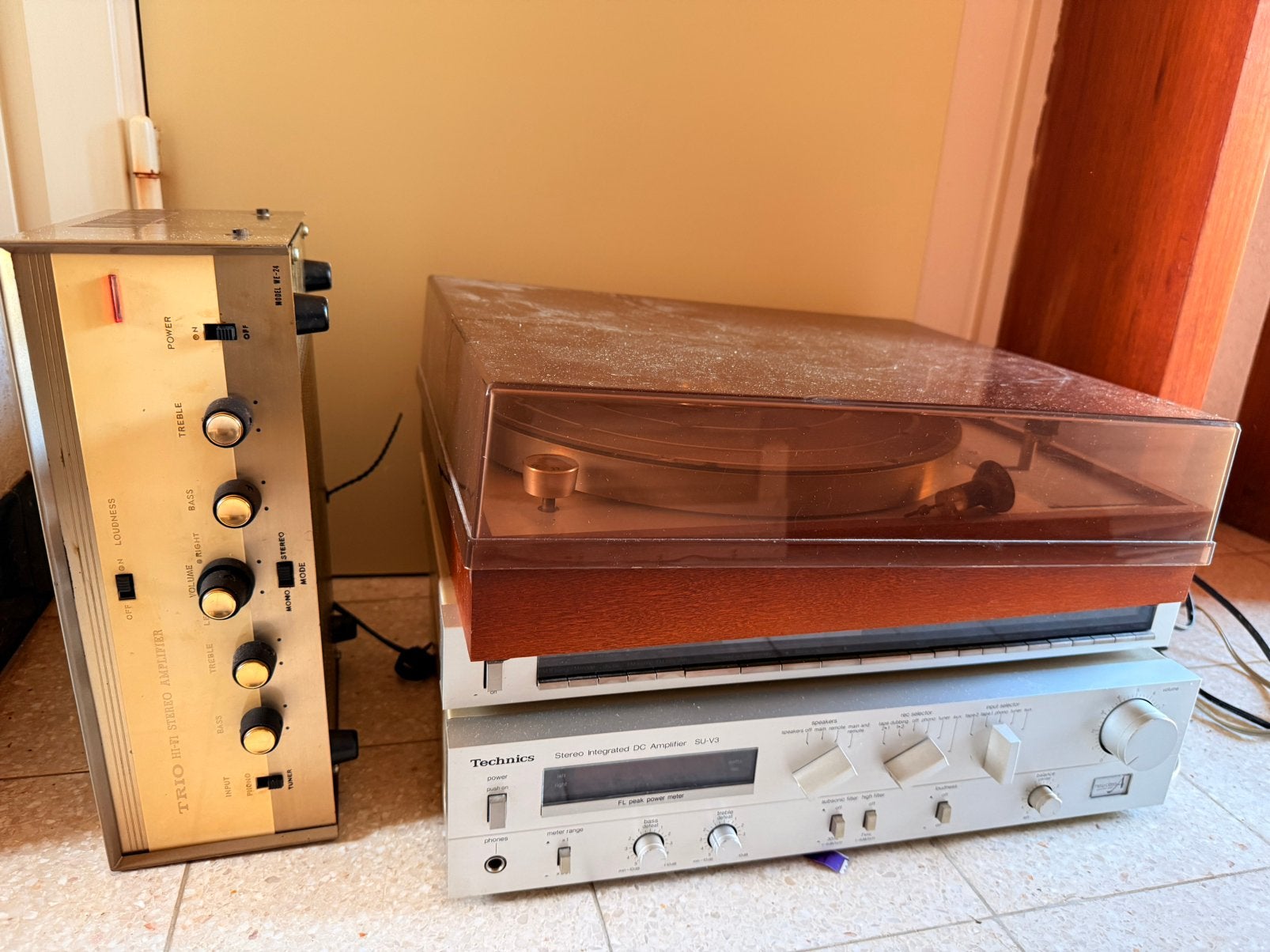 platenspeler, versterker, tuner, 2 boxen, Audio, Tv en Foto, Ophalen, Zo goed als nieuw