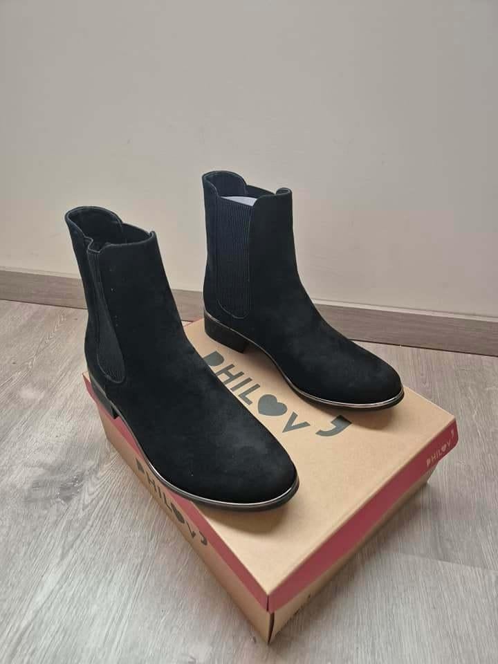 Denim enkel laarsjes chaussea. Maat 37. Nooit gedragen, Chaussea, Enlèvement ou Envoi, Neuf