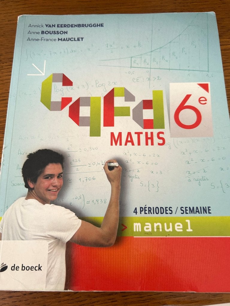 CQFD Maths 6e, Livres, Enlèvement ou Envoi, Utilisé, Secondaire, Van Eerdenbrugghe