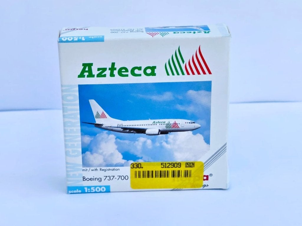 Herpa Boeing 737-700 Líneas Aéreas Azteca., Ophalen of Verzenden