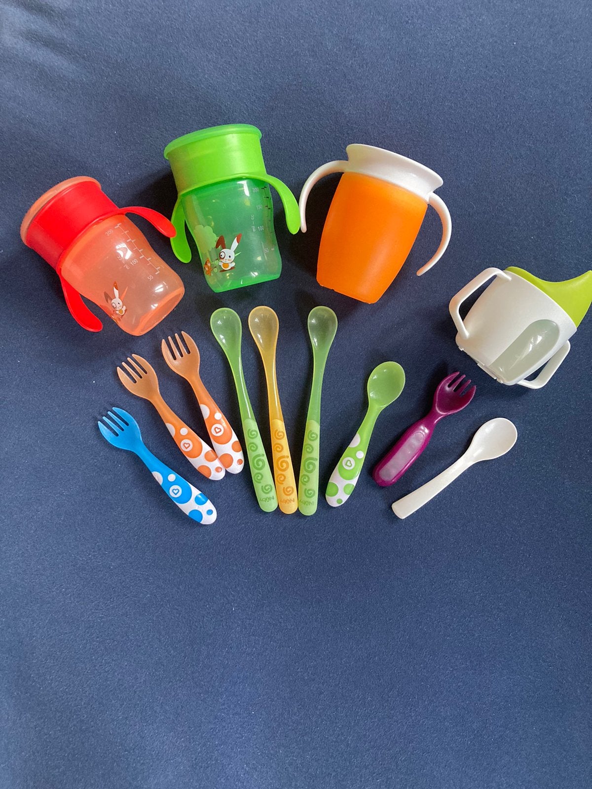 Kinderbekers en bestek, Enlèvement ou Envoi, Utilisé, Gobelet, Philips Avent
