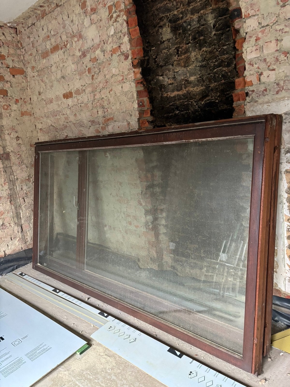 Complete ramen met bijhorende rolluik, Ophalen, Gebruikt, Inclusief glas, 75 tot 150 cm