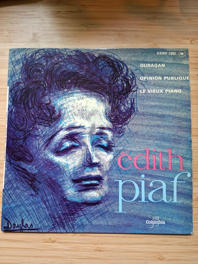 Vinyle -EP- Edith Piaf Ouragan/Le vieux piano. 1960, Enlèvement ou Envoi, Autres genres, Utilisé, EP