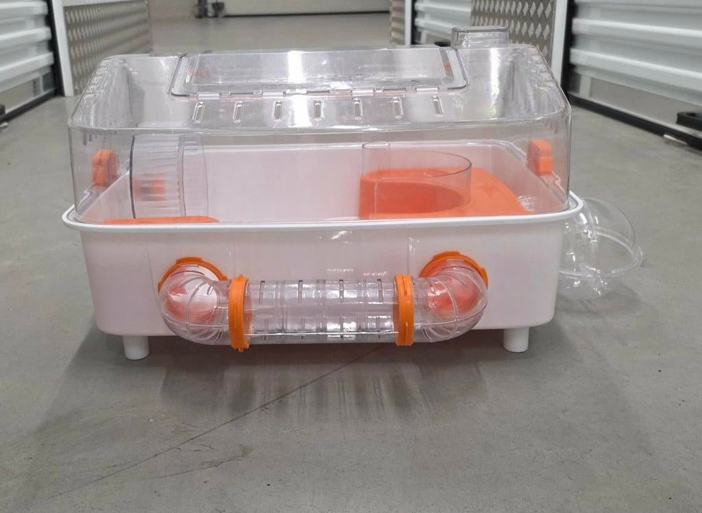 Cage à hamster blanc/orange, Cage, Utilisé, Hamster, Enlèvement