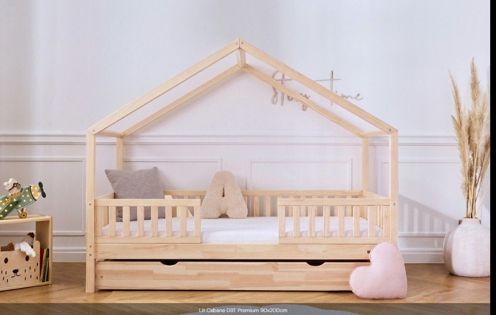 Lit Cabane DBT Premium 90x200cm, Enfants & Bébés, Chambre d'enfant | Lits, Enlèvement