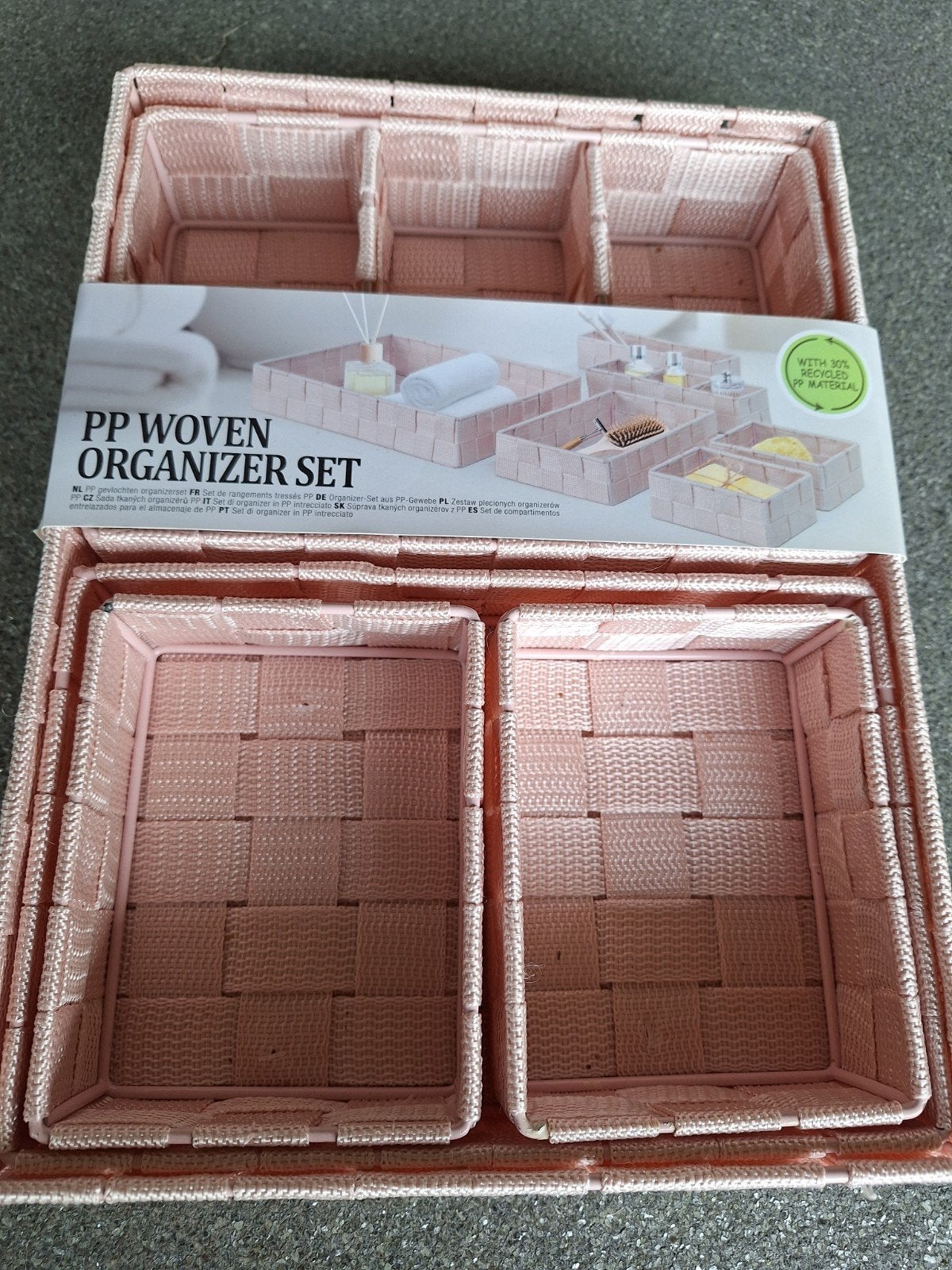 6 nieuwe roze mandjes,, Ophalen, Nieuw