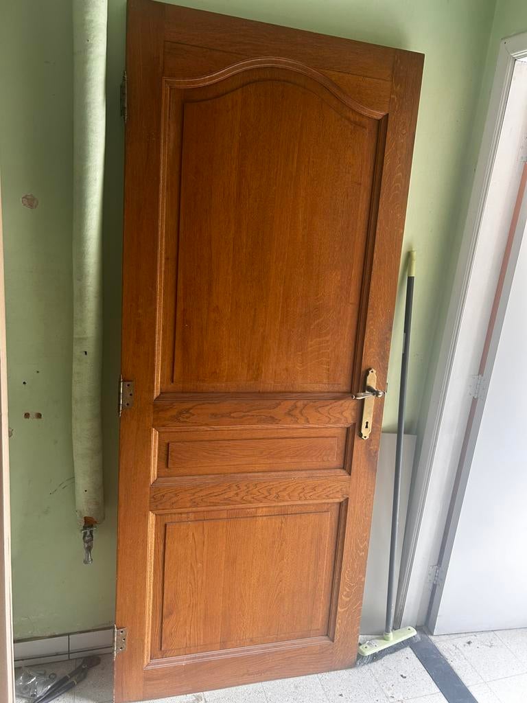 Vintage massief houten deur, Doe-het-zelf en Bouw, Ophalen, Zo goed als nieuw