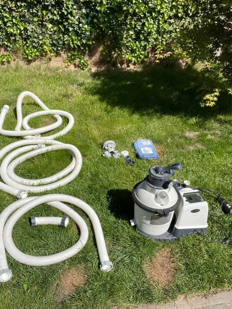 Intex zandfilterpomp 4m³, Ophalen, Gebruikt, Zwembadpomp