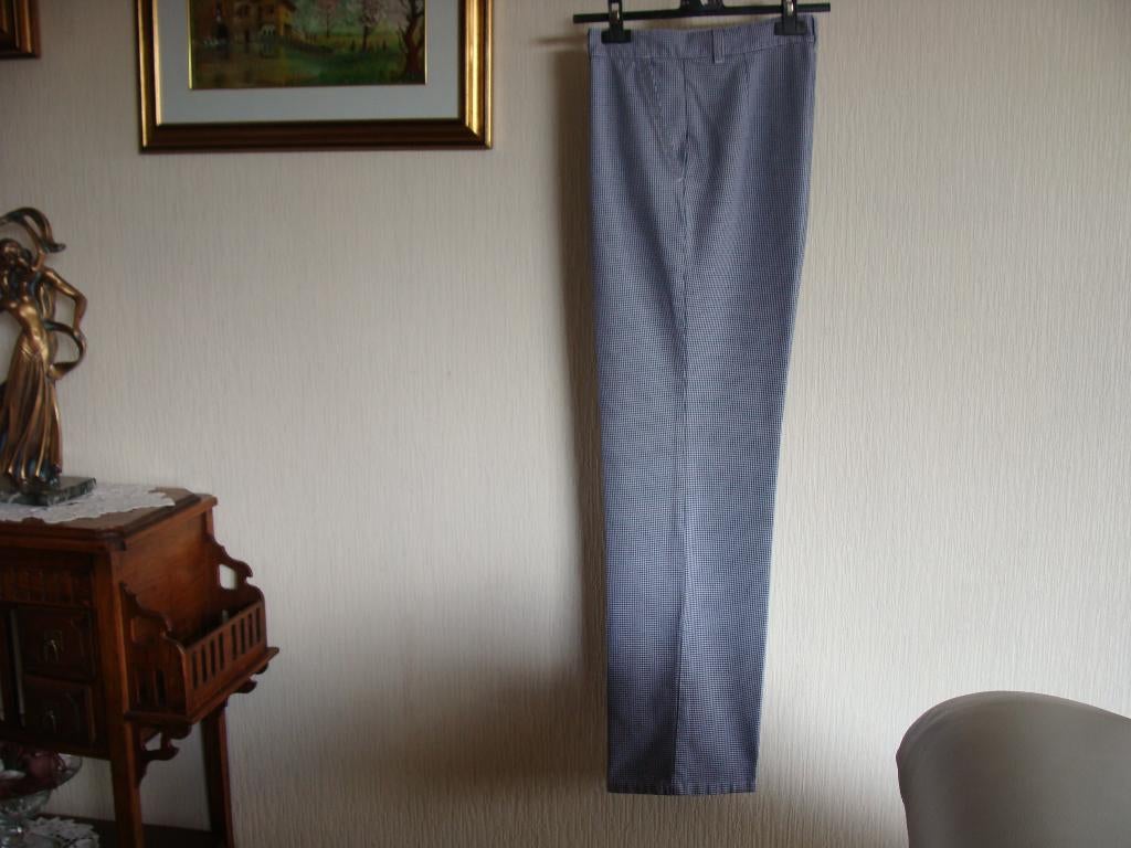 veste blanche, Horeca, Au Bleu Sarrau XS, pantalon Alsico 42, Kleding | Dames, Ophalen, Wit, Maat 42/44 (L), Zo goed als nieuw