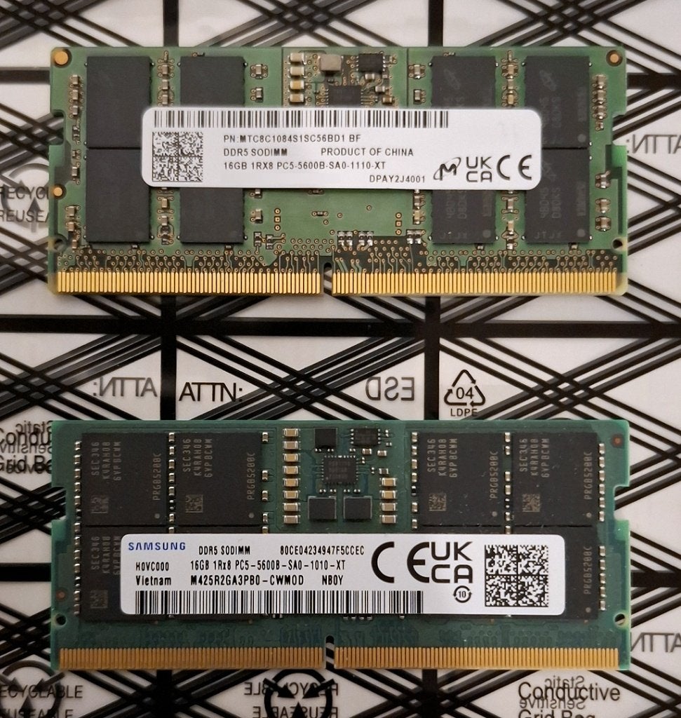 2 x 16GB DDR5 5600 - SODIMM ( Micron & Samsung ), Info@retrogamed.be, RetroGamed, Ophalen of Verzenden, Zo goed als nieuw