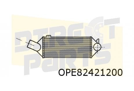 Opel Astra F (-8/94) (1.7TD) / Kadett E interkoeler Behr OES, Neuf, -, Opel, -