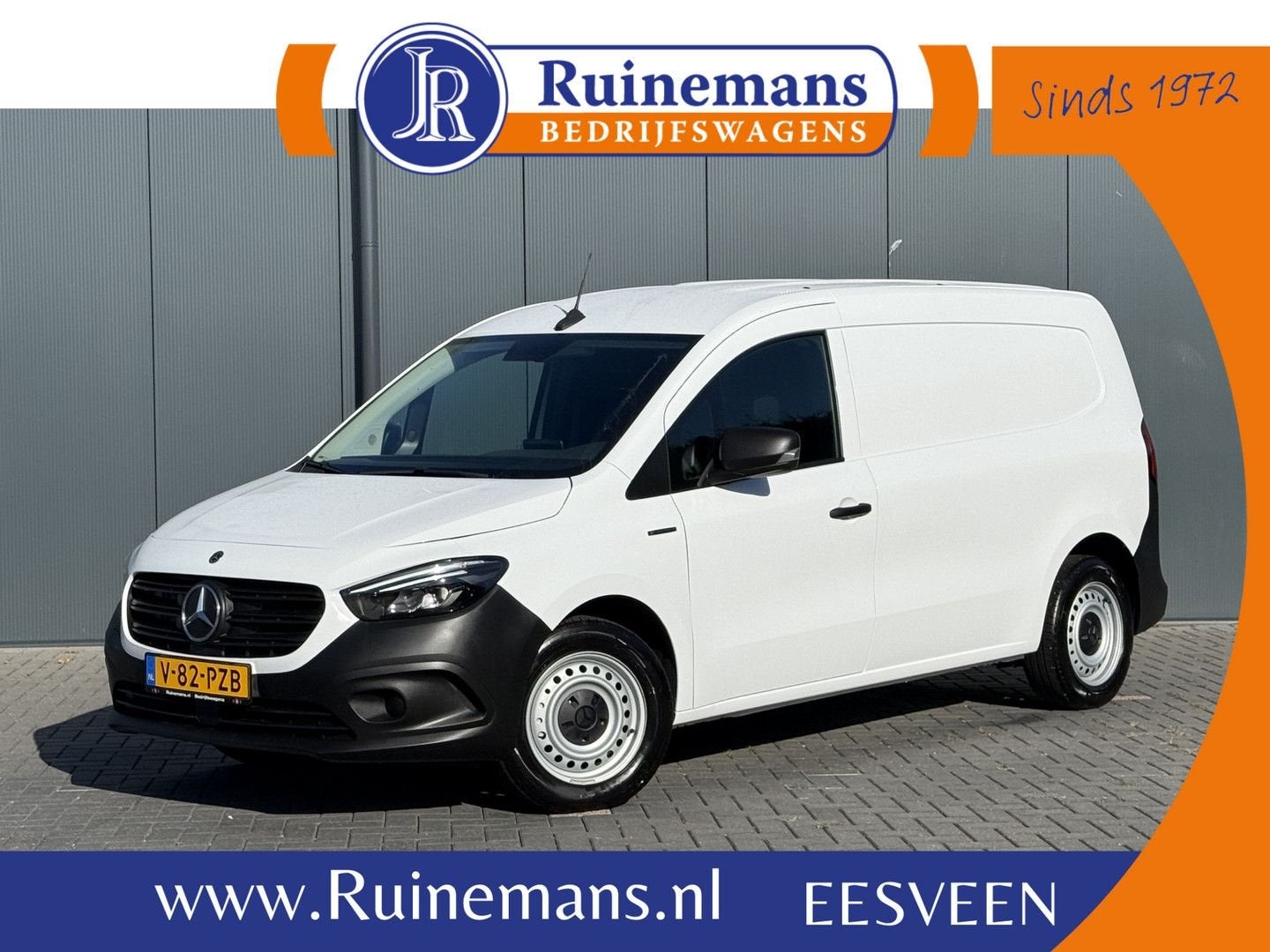 Mercedes-Benz eCitan 112 Pro L2H1 / 51 kWh / 2.469 KM / ** R, Auto's, Automaat, Wit, Mercedes-Benz, Elektrisch