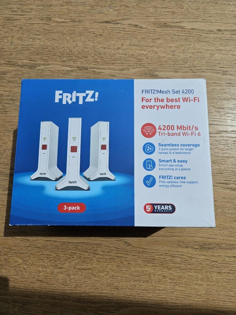 FRITZ ! Kit Wi-Fi Mesh 4200, Informatique & Logiciels, Enlèvement ou Envoi, Neuf, Fritz!