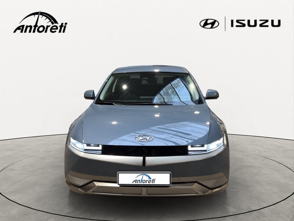 Hyundai Ioniq 5 77 kWh AWD Balance, Auto's, Hyundai, Automaat, Dealer onderhouden, Blauw, Leder