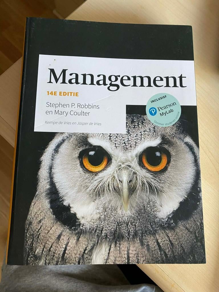 Management 14e editie - Stephen P.Robbins & Mary Coulter, Boeken, Ophalen, Nieuw