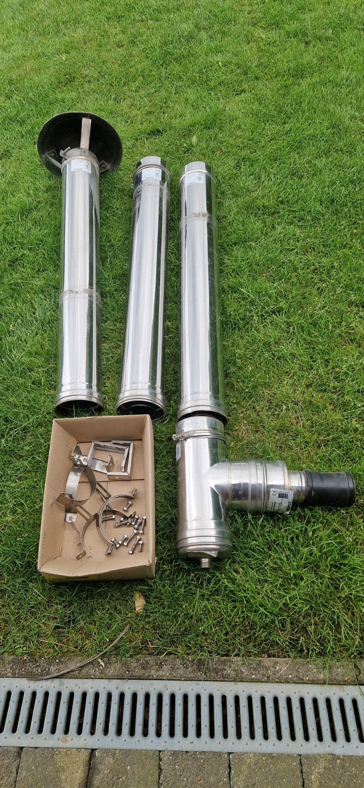 Inox schoorsteenbuizen dubbelwandig, Ophalen